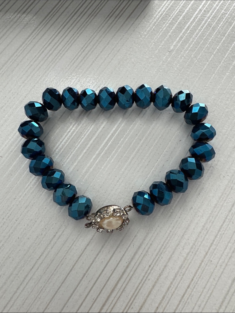 Blue Bead Bracelet